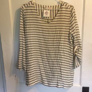 Brand new boutique striped top sz L NWT